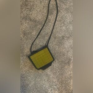 Baskets Of Cambodia Elegant Black and Yellow Crossbody Bag
